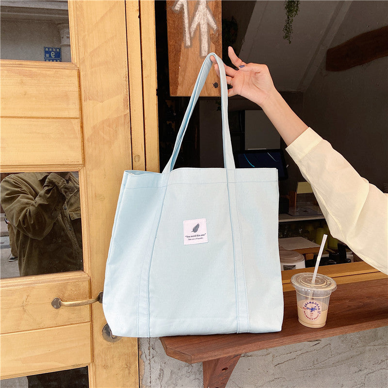 Women's Canvas Tote Bag | Large Capacity Shoulder Tote Bag | Available in 8 Colors