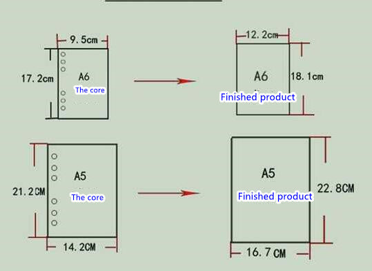 Pink Fabric A5/A6 Journal with Floral Embroidered Loose-Leaf Diary