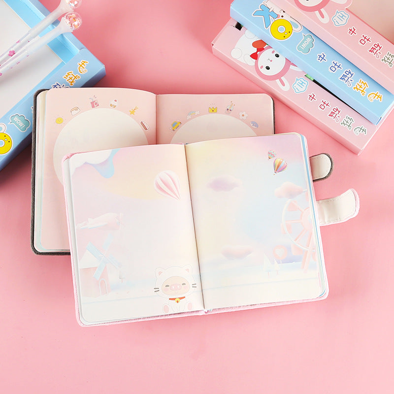 Animal-Themed Cute Notebooks with Plush Covers