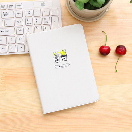Colorful Softcover Plant-Themed Diary with Cute Icon Design