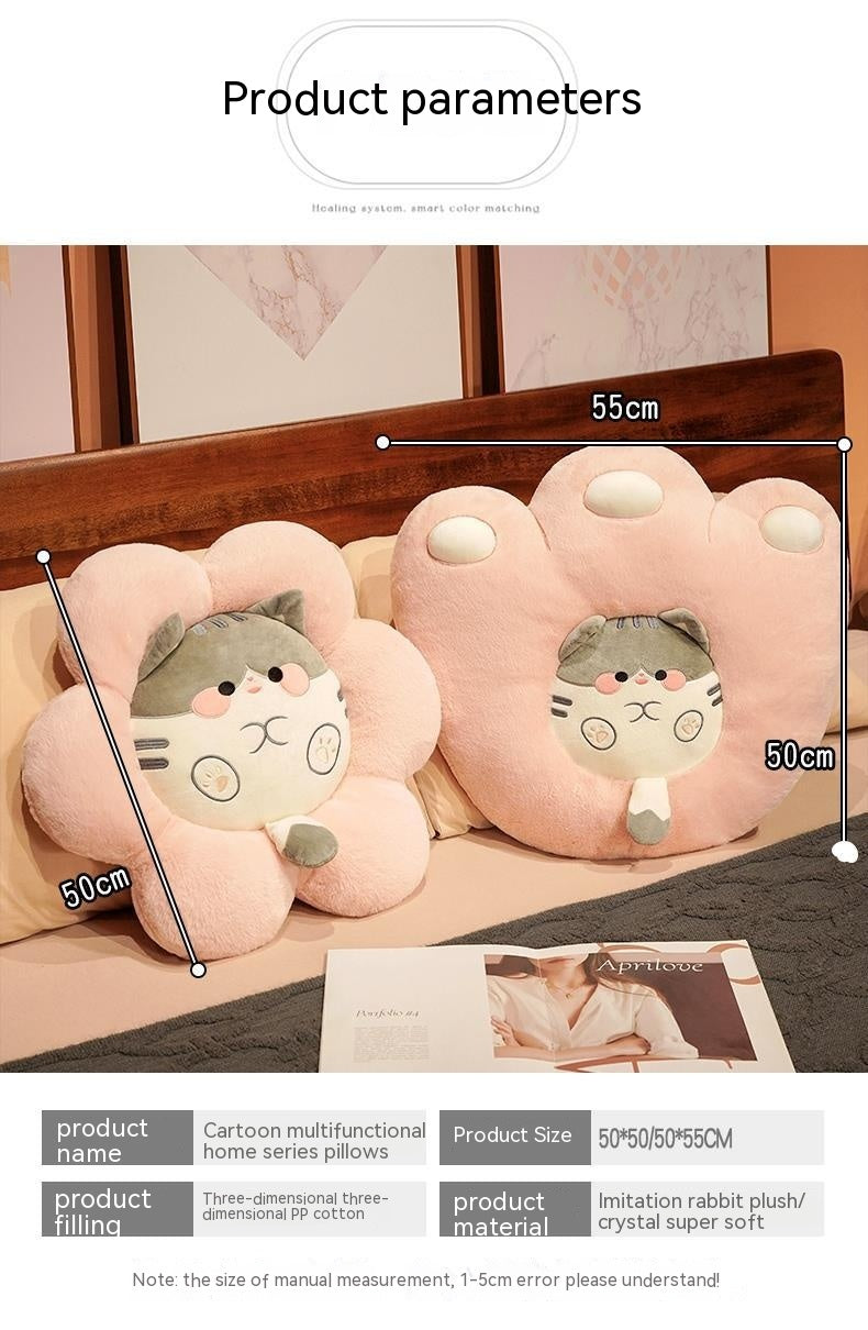 Cute Cat Plush Pillow