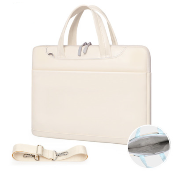 Stylish Laptop Case with Handle & Shoulder Strap + Charger Pouch