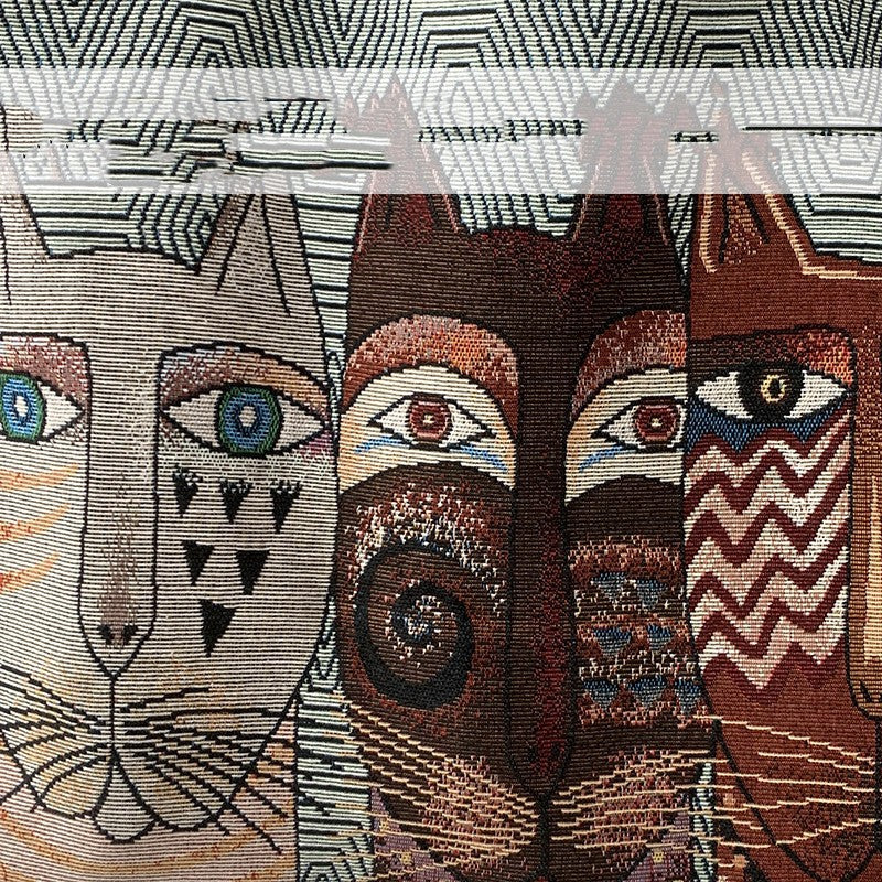 European Style Printed Tote Bag | Large Capacity Linen & Cotton Tote Bag