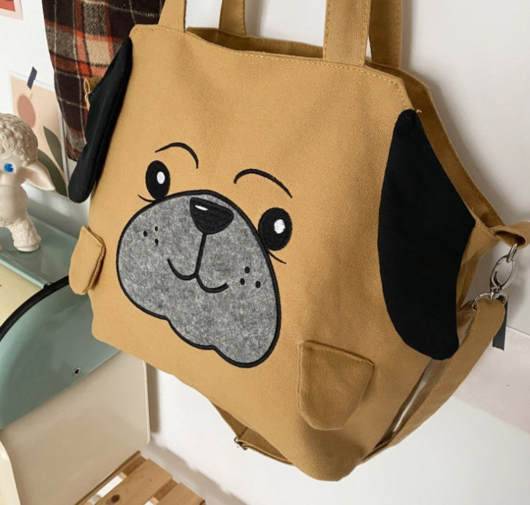 Adorable Dog Tote Bag | Large Capacity Crossbody Tote Bag