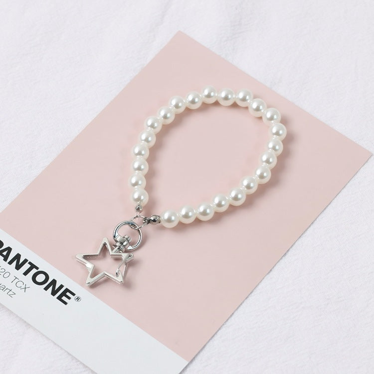 Elegant Pearl Keychains for Women with Chic Charms & Metal Clasps