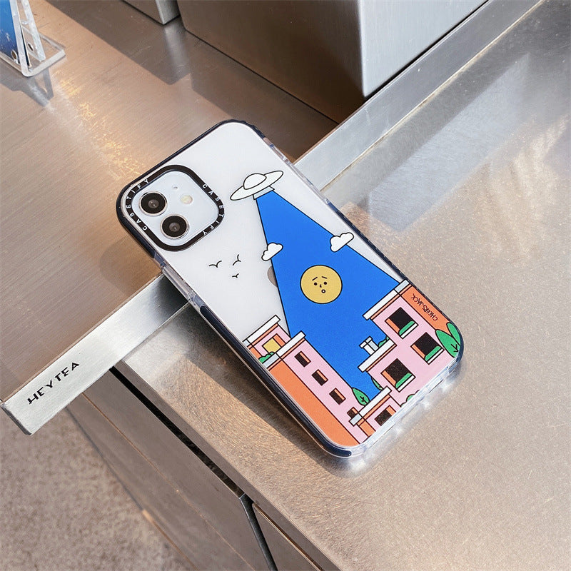 Retro Stamp Soft Shockproof Phone Cases – Vibrant Travel Designs