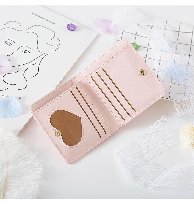 Cute Folding Coin Purse for Women – Pastel Colors with Fruit Prints