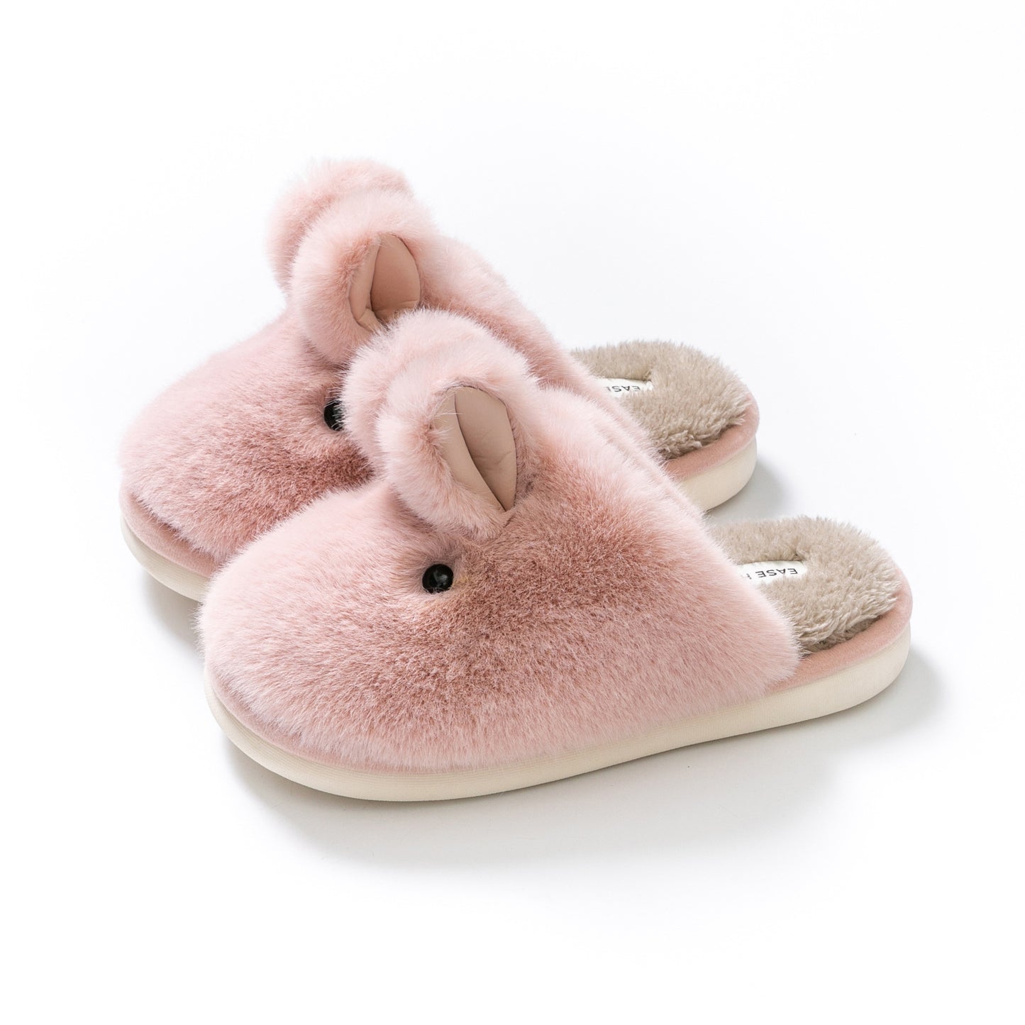 Cute Rabbit Plush Slippers – Cozy and Soft Indoor Unisex Slippers