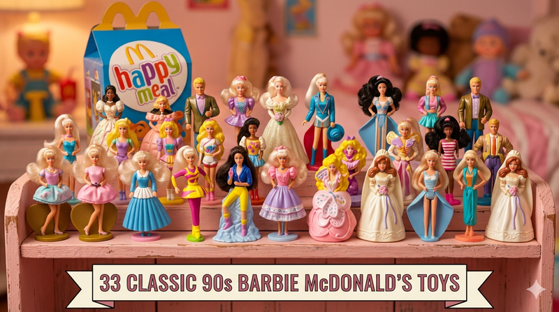 90s Barbie McDonalds Toys