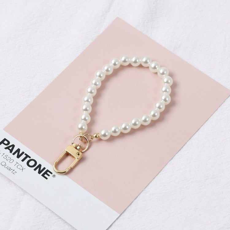 Elegant Pearl Keychains for Women with Chic Charms & Metal Clasps