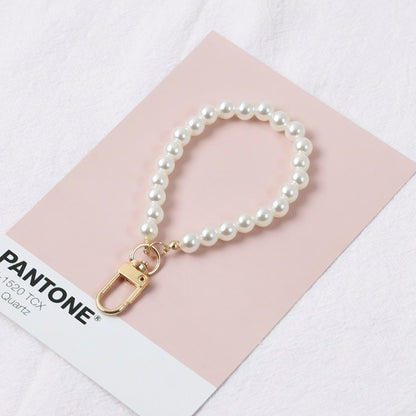 Elegant Pearl Keychains for Women with Chic Charms & Metal Clasps