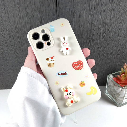 Cute Bunny & Duck Design 3D Silicone Phone Cases