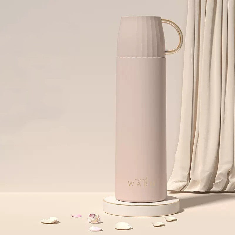 Stainless Steel Vacuum Bottle - Cute & Minimalist Insulated Water Bottles