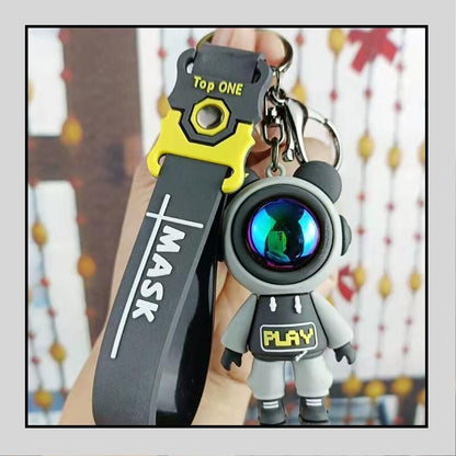 Bunny Keychain in Astronaut Outfit | Cute Rabbit Keychain