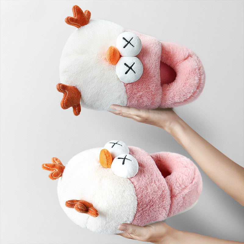 Cute Penguin Plush Slippers – Non-Slip Unisex Cozy Footwear