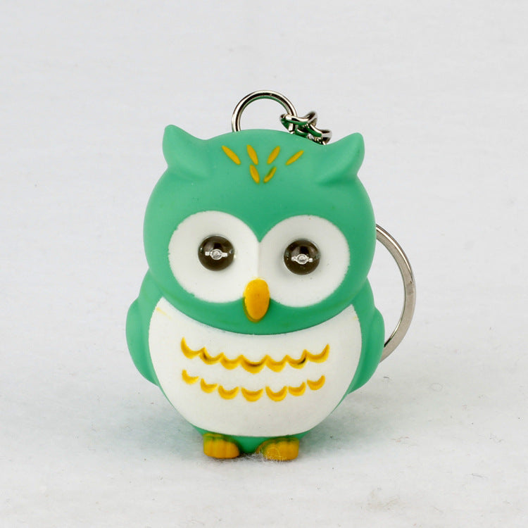 Luminous Owl Keychain with Light-Up Eyes & Musical Melodies