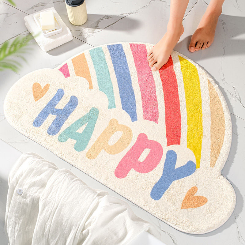 Modern & Round Non Slip Indoor Outdoor Door Mat in 4 Unique Designs