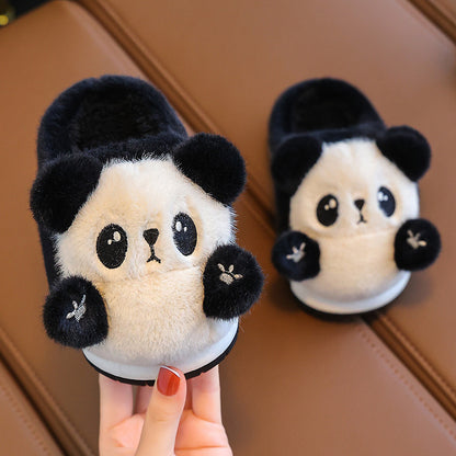 Cute Panda Plush Kids Slippers – Cozy and Warm Slippers for Winter