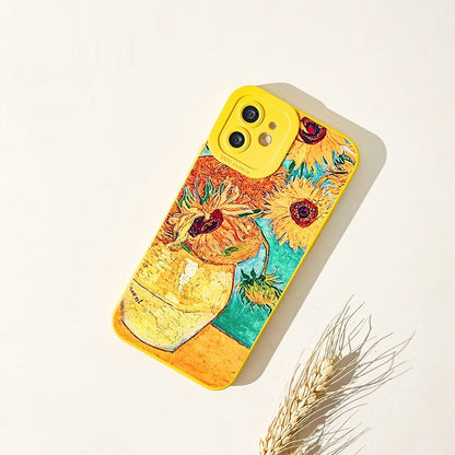 Van Gogh Sunflower Phone Case – Vibrant Art-Inspired Yellow Design