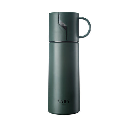 Elegant Stainless Steel Thermos Bottle with Detachable Cup Handle