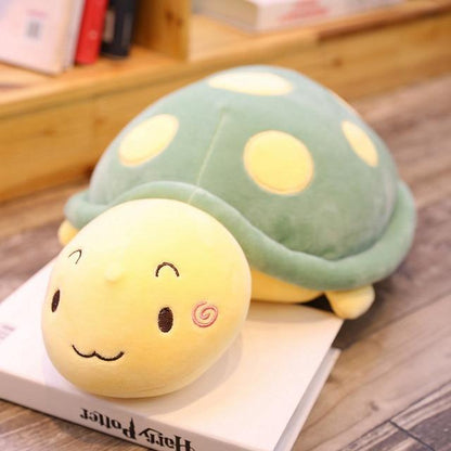 Large & Cute Stuffed Turtle Plush Toy Set with Pink & Green Shell Variants