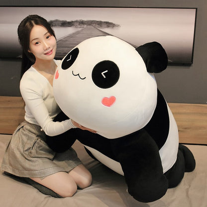 Cute & Large Panda Plush Toy Collection with Different Eye Expressions