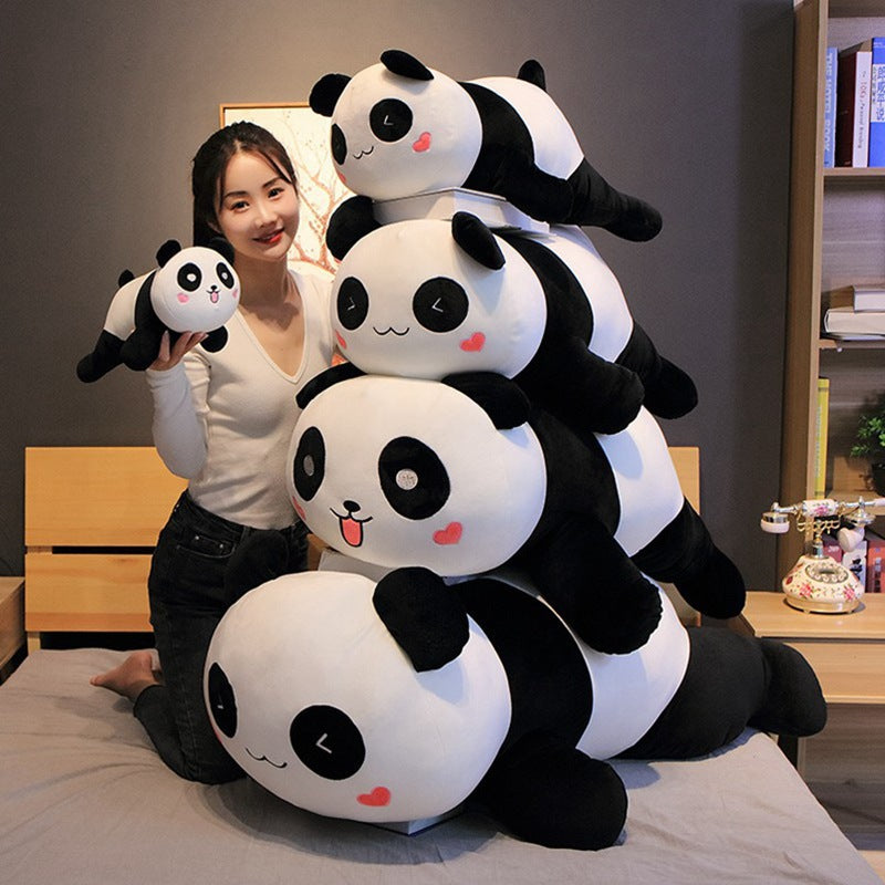 Cute & Large Panda Plush Toy Collection with Different Eye Expressions