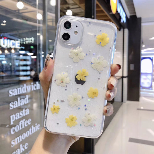 Clear Floral Phone Case with Transparent Design