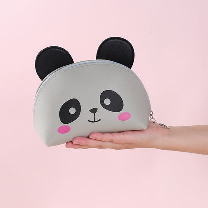 Cute Animal Face Small Makeup Bags - Panda & Bear Face