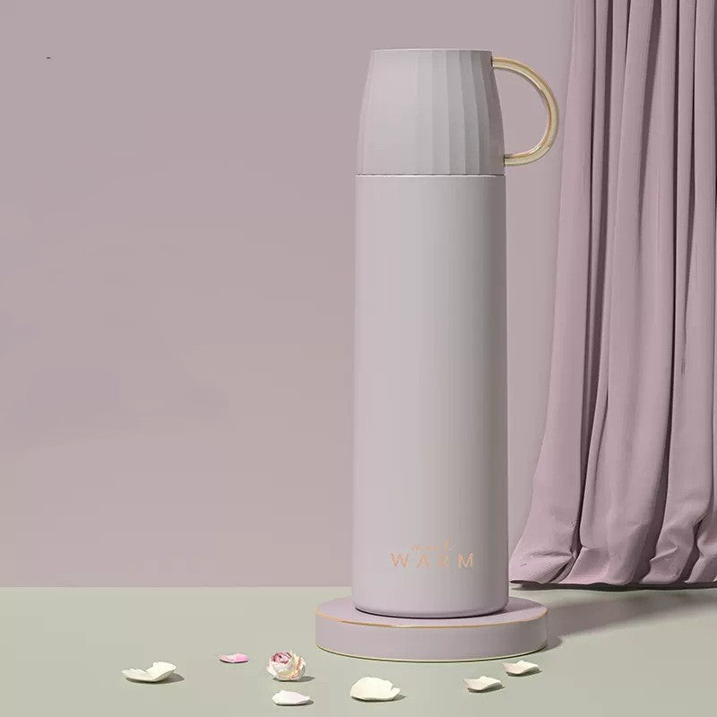 Stainless Steel Vacuum Bottle - Cute & Minimalist Insulated Water Bottles