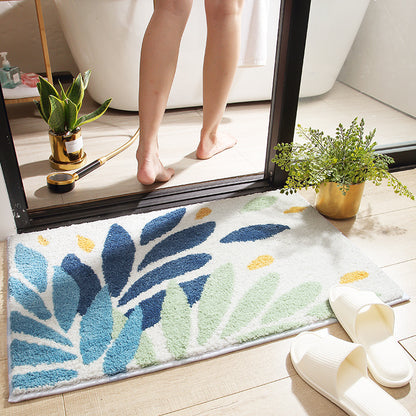 Colorful Washable Non-Slip Absorbent Bathroom Floor Mats