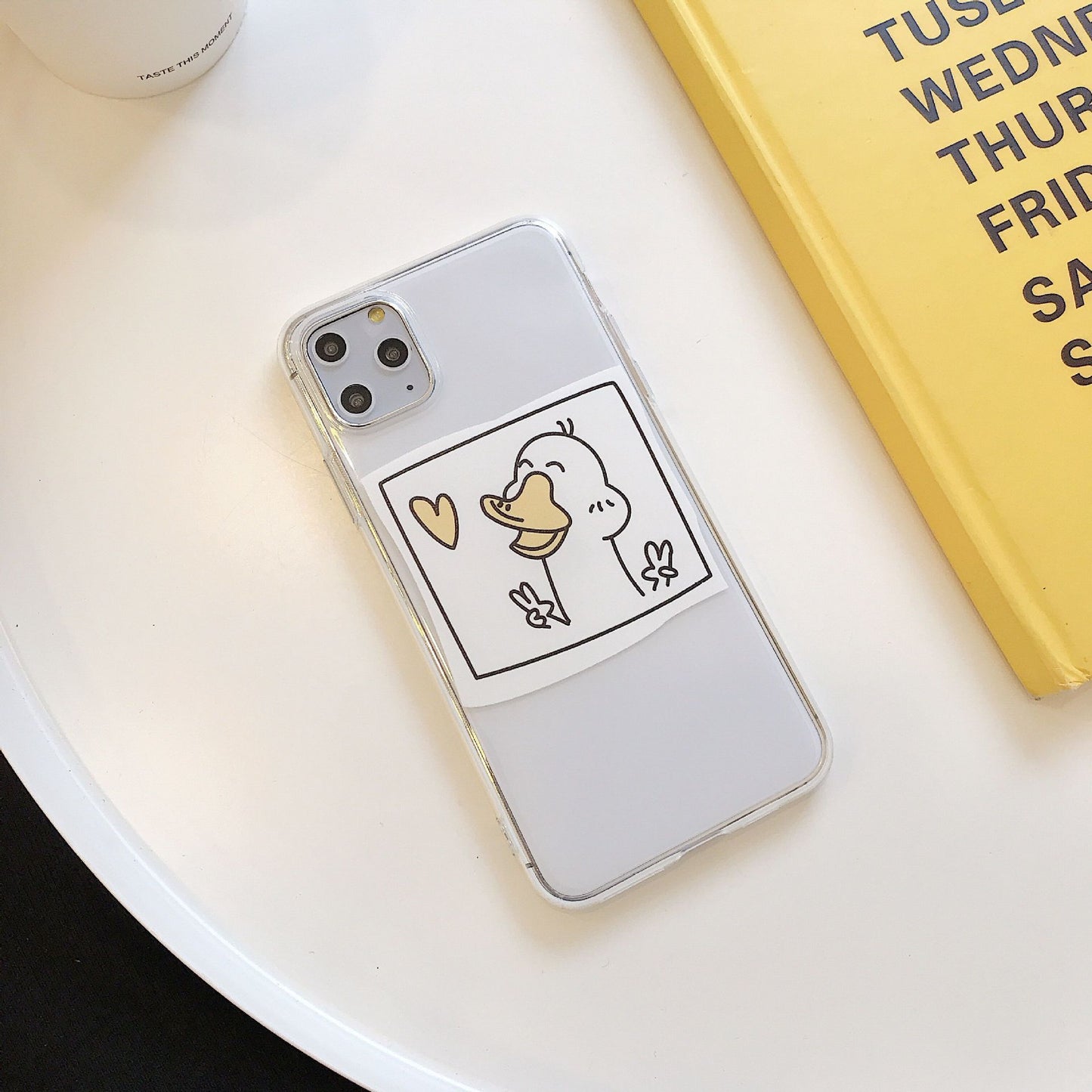 Cute Transparent Duck Silicone Phone Case