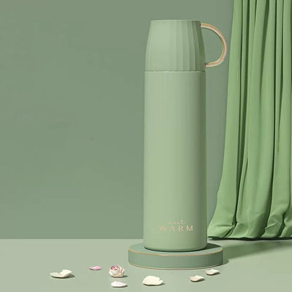 Stainless Steel Vacuum Bottle - Cute & Minimalist Insulated Water Bottles