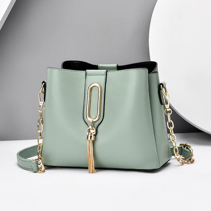 Solid Color Over the Shoulder Chain Bag for Women