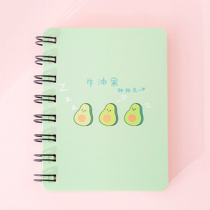 Cute Avocado Mini Spiral Notebooks – Fun Designs in Soft Green