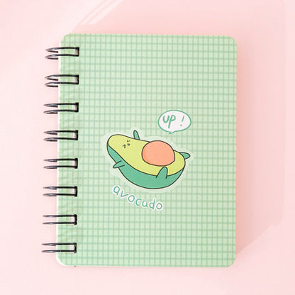 Cute Avocado Mini Spiral Notebooks – Fun Designs in Soft Green