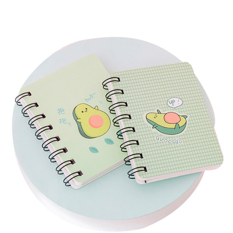 Cute Avocado Mini Spiral Notebooks – Fun Designs in Soft Green