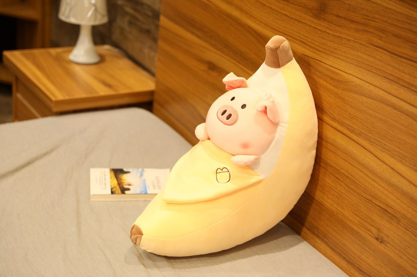 Large Peeling Banana Plush Toy with Cute Animal Variants - Bunny, Pig, Penguin & More