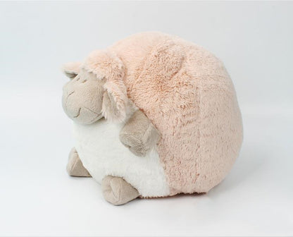 Cute Round Sheep Plush Toy Set in White & Gray Variants