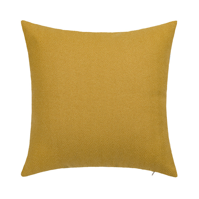 Yellow Geometric Soft Sofa & Chair Pillow Covers with Patterns