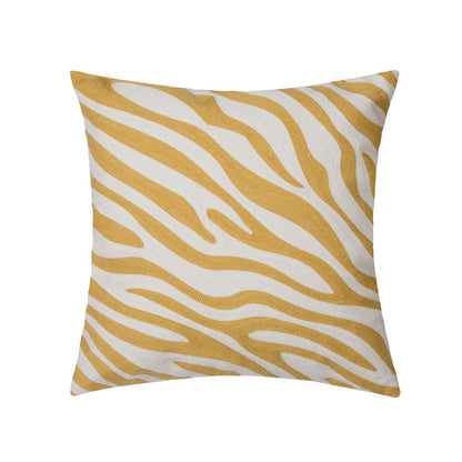 Yellow Geometric Soft Sofa & Chair Pillow Covers with Patterns