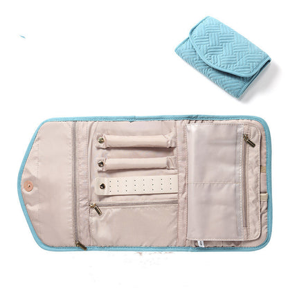 3-Fold Envelope Design Multi-Pocket Travel Makeup Bag