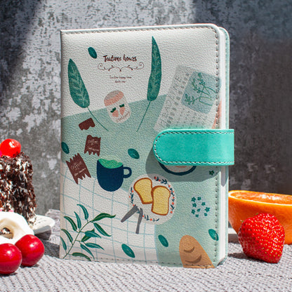 Cute Hardcover Journal with Playful Food and Drink Illustrations