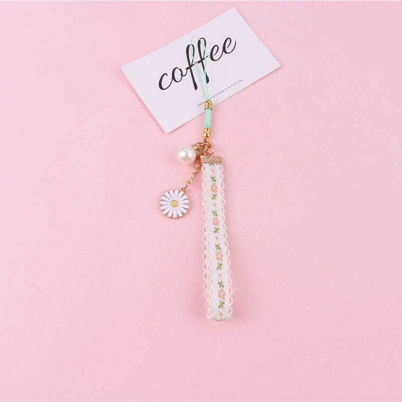 Stylish Cloth Keychains for Women with Daisy & Flower Charms