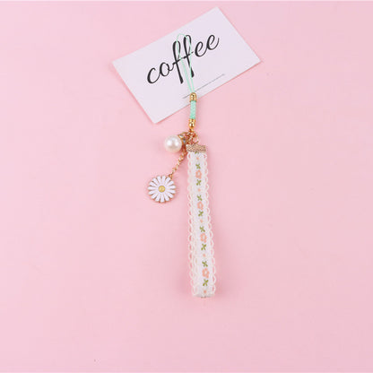 Stylish Cloth Keychains for Women with Daisy & Flower Charms