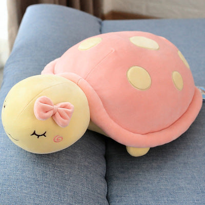 Large & Cute Stuffed Turtle Plush Toy Set with Pink & Green Shell Variants