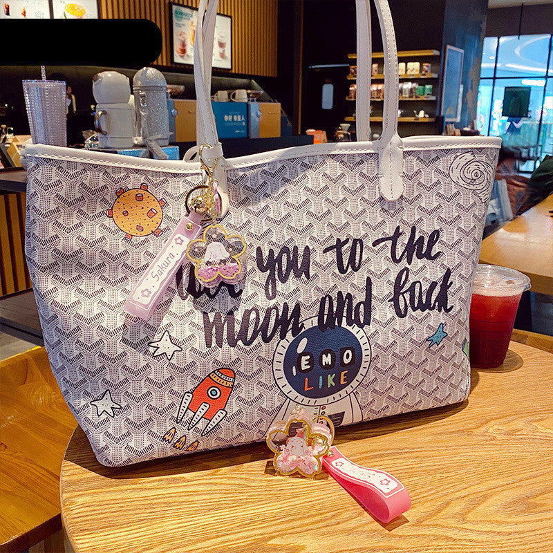 Cute Bunny Acrylic Keychain with Pink Sakura Flower Design & Charms