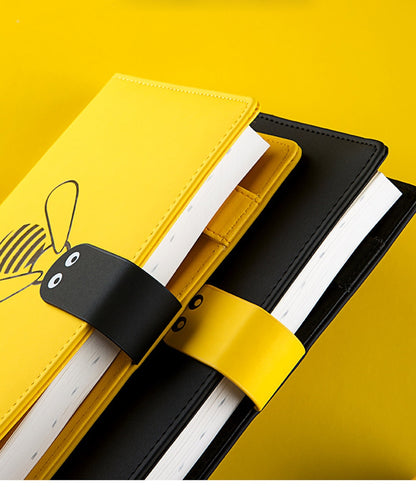 Playful Bee-Themed Journal with Bold Yellow & Black Covers