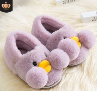 Cute Plush Duck Winter Slippers for Kids – Cozy and Fun Designs