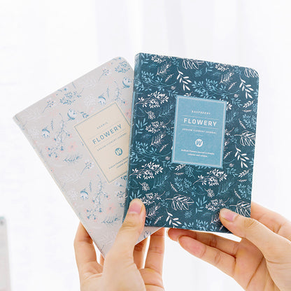 Flowery Cute Diary with Pastel Designs in Multiple Colors